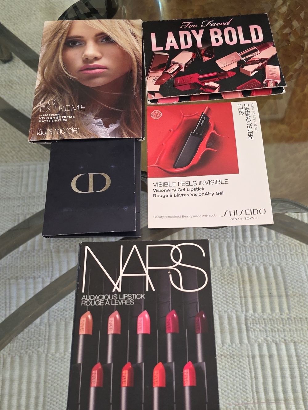 NARS Audacious Lipstick Sample Cards — 5 Brands